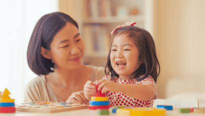 Parent and child visiting The Growing Years Cary child care center at 102 Davis Grove Circle in Cary, NC